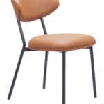 Modern Faux Leather Dining Chair with Steel Frame (Set of 2) 9 Modern Faux Leather Dining Chair with Steel Frame (Set of 2)