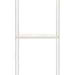 Modular Display Shelving System with Adjustable Glass Shelves and LED Light