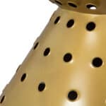 Modern Round Gold Coffee Table with Powder Coated Body