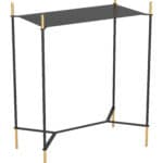 Black and Gold Side Table with Storage and Modern Design 8 Black and Gold Side Table with Storage and Modern Design