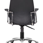 Adjustable Low Back Office Chair with Faux Leather and Casters