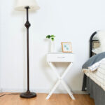 X Base Wooden End Table with Drawer for Living Room 10 X Base Wooden End Table with Drawer for Living Room