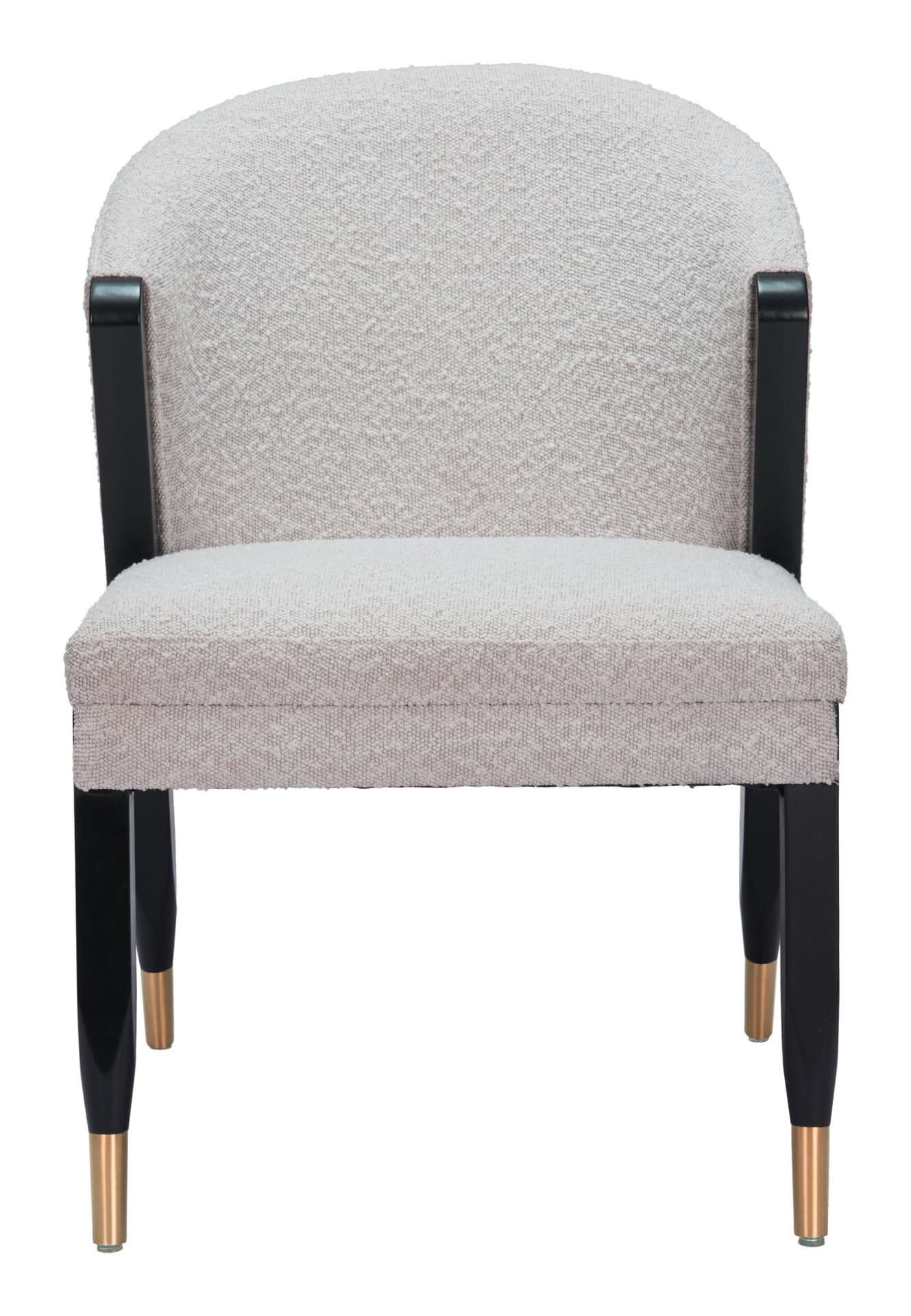 Misty Gray Dining Chair with Wood Frame and Stainless Steel Legs 5 Misty Gray Dining Chair with Wood Frame and Stainless Steel Legs - Image 5
