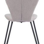 Light Gray Stackable Dining Chair with Powder Coated Steel Frame (Set of 2) 15 Light Gray Stackable Dining Chair with Powder Coated Steel Frame (Set of 2)