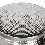 Modern Glam Round Aluminum Side Table