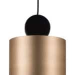 Gold and Black Modern LED Ceiling Lamp with Adjustable Cord