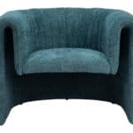 Aquamarine Sherpa Accent Chair with Tufted Upholstery and Armrests 10 Aquamarine Sherpa Accent Chair with Tufted Upholstery and Armrests