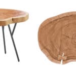 Reclaimed Acacia Wood and Steel Boho-Chic Accent Table 18 Reclaimed Acacia Wood and Steel Boho-Chic Accent Table