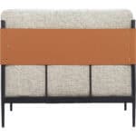 Industrial Gray Armchair with Steel Frame and Fabric Cushions 15 Industrial Gray Armchair with Steel Frame and Fabric Cushions