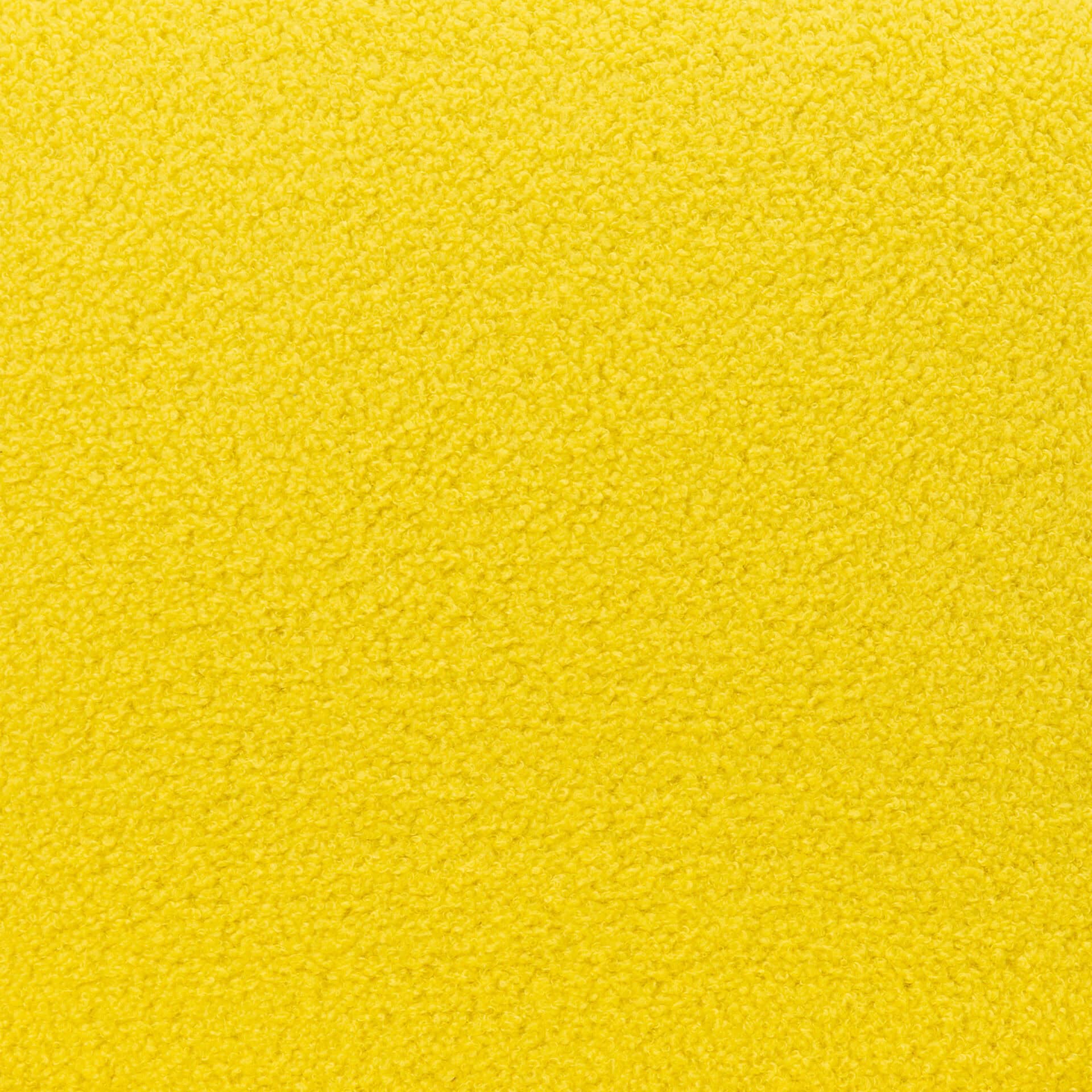 Yellow Shearling-Style Dining Chair with Steel Legs (Set of 2) 11 Yellow Shearling-Style Dining Chair with Steel Legs (Set of 2) - Image 11