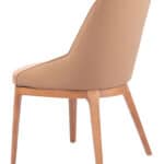 Tan Dining Chair with Wood Legs and Durable Fabric (Set of 2) 12 Tan Dining Chair with Wood Legs and Durable Fabric (Set of 2)