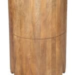 Natural Wood and Marble Round Drink Table for Small Spaces 8 Natural Wood and Marble Round Drink Table for Small Spaces