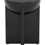 Black Mango Wood Round Side Table, Versatile for Any Style Decor 11 Black Mango Wood Round Side Table, Versatile for Any Style Decor