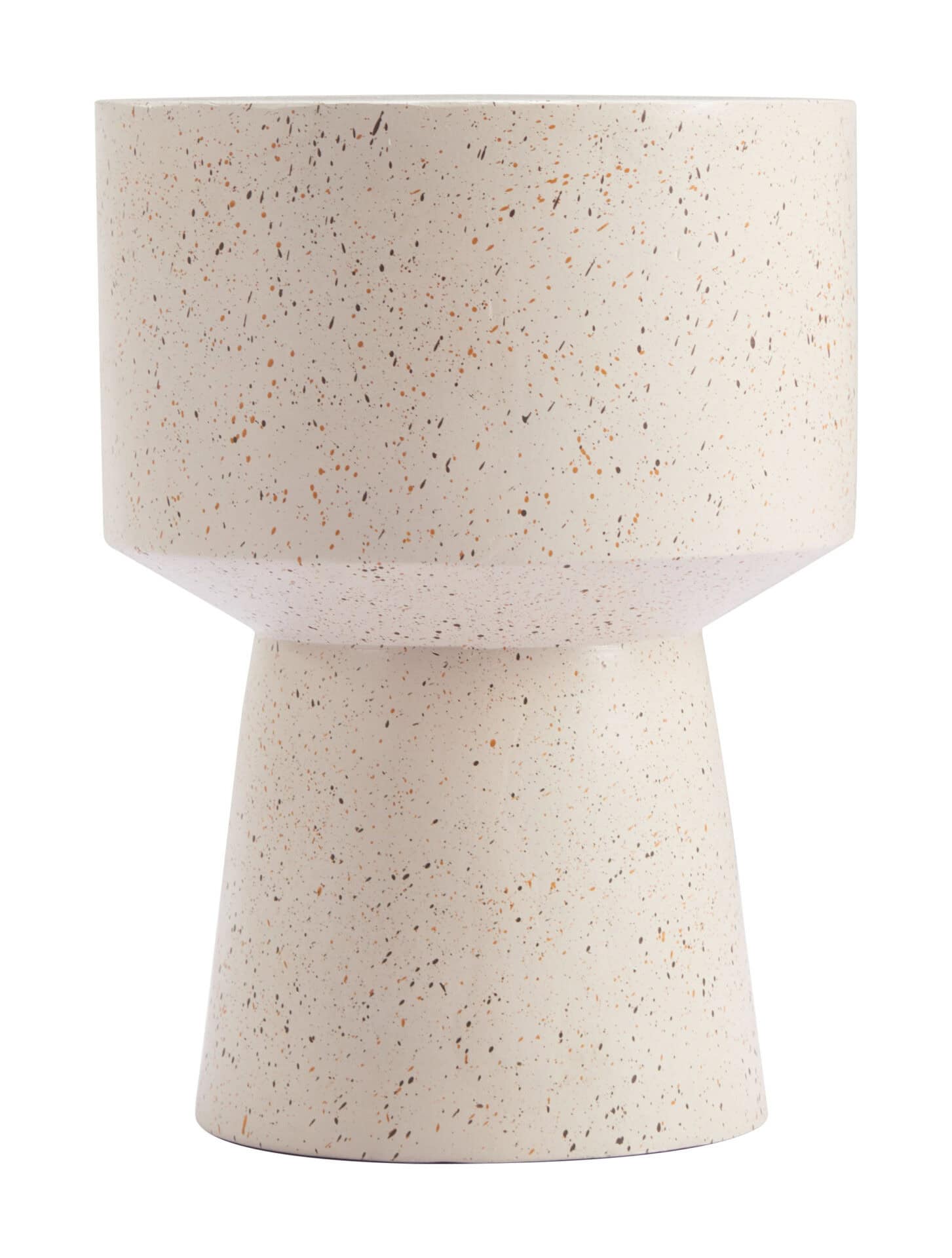 Terrazzo-Look Round Side Table with Rubber Feet Protection 4 Terrazzo-Look Round Side Table with Rubber Feet Protection - Image 4