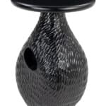 Black Mango Wood Side Table with Rubber Feet for Scratch Protection 14 Black Mango Wood Side Table with Rubber Feet for Scratch Protection