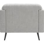 Light Gray Armchair with Modern Design and Pine Wood Legs 15 Light Gray Armchair with Modern Design and Pine Wood Legs