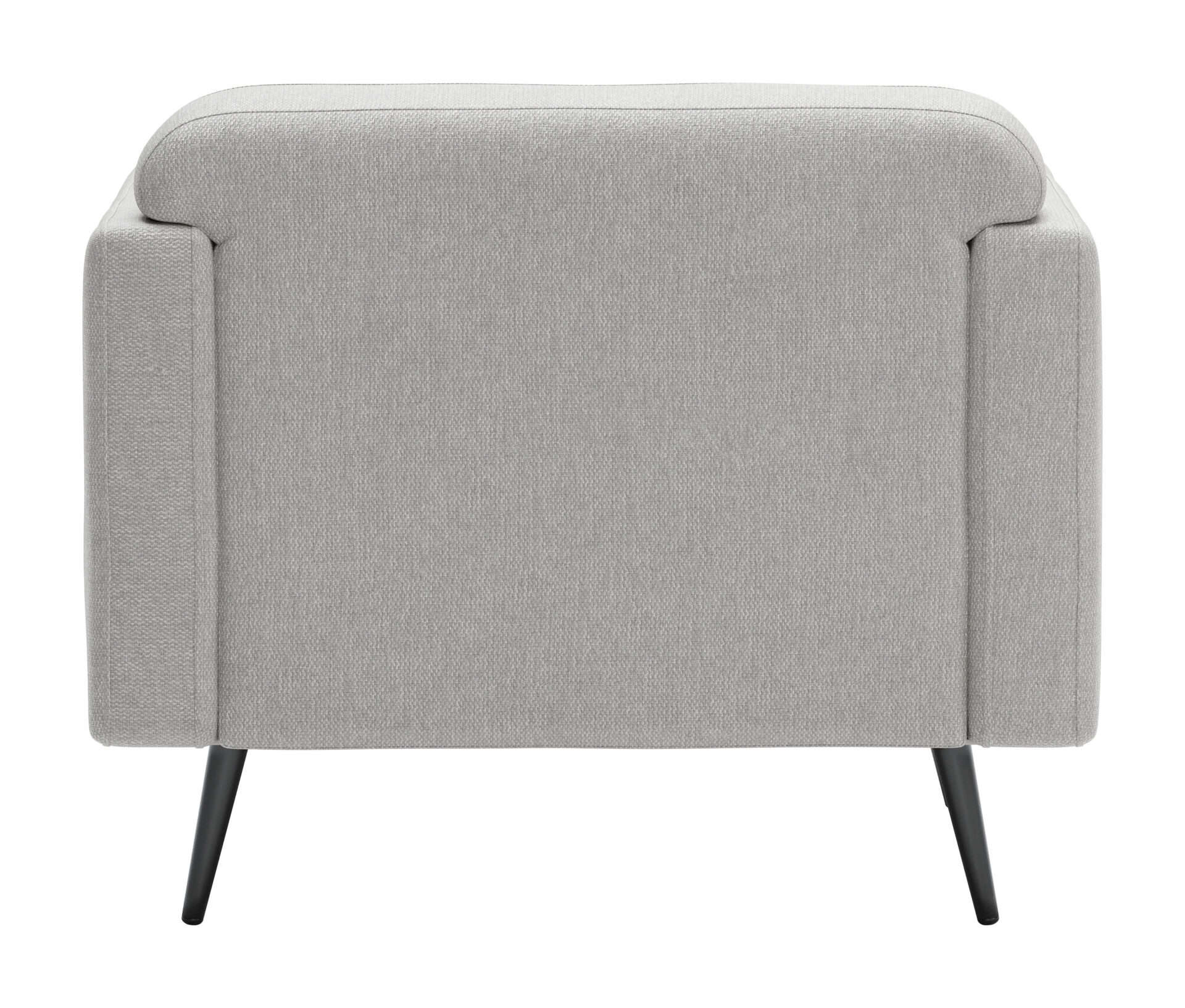 Light Gray Armchair with Modern Design and Pine Wood Legs 6 Light Gray Armchair with Modern Design and Pine Wood Legs - Image 6
