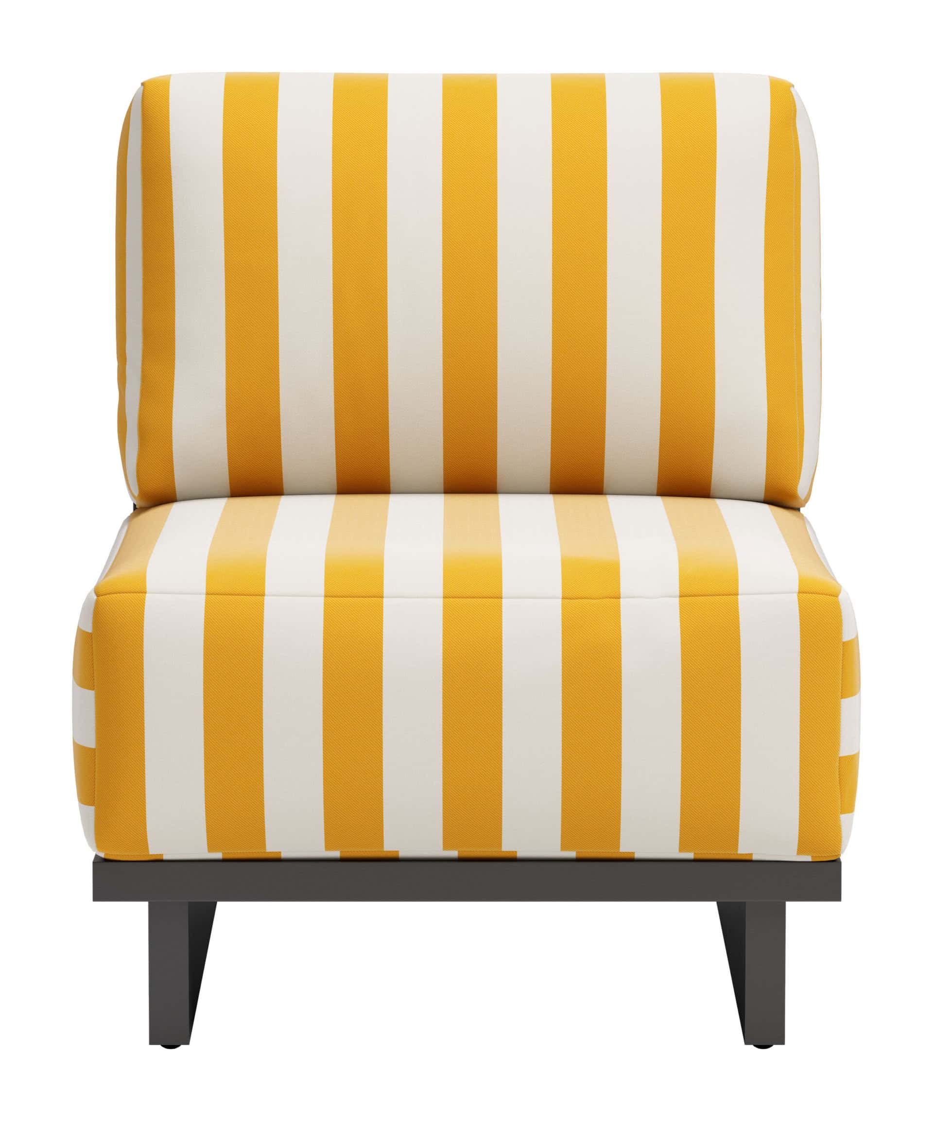 Yellow Weather-Resistant Shoreline Accent Chair with Washable Cushion Cover 15 Yellow Weather-Resistant Shoreline Accent Chair with Washable Cushion Cover