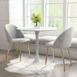Modern Round Pedestal Dining Table for Kitchen, Bar, or Office 10 Modern Round Pedestal Dining Table for Kitchen, Bar, or Office