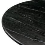 Round Marble and Acacia Dining Table with Storage 10 Round Marble and Acacia Dining Table with Storage