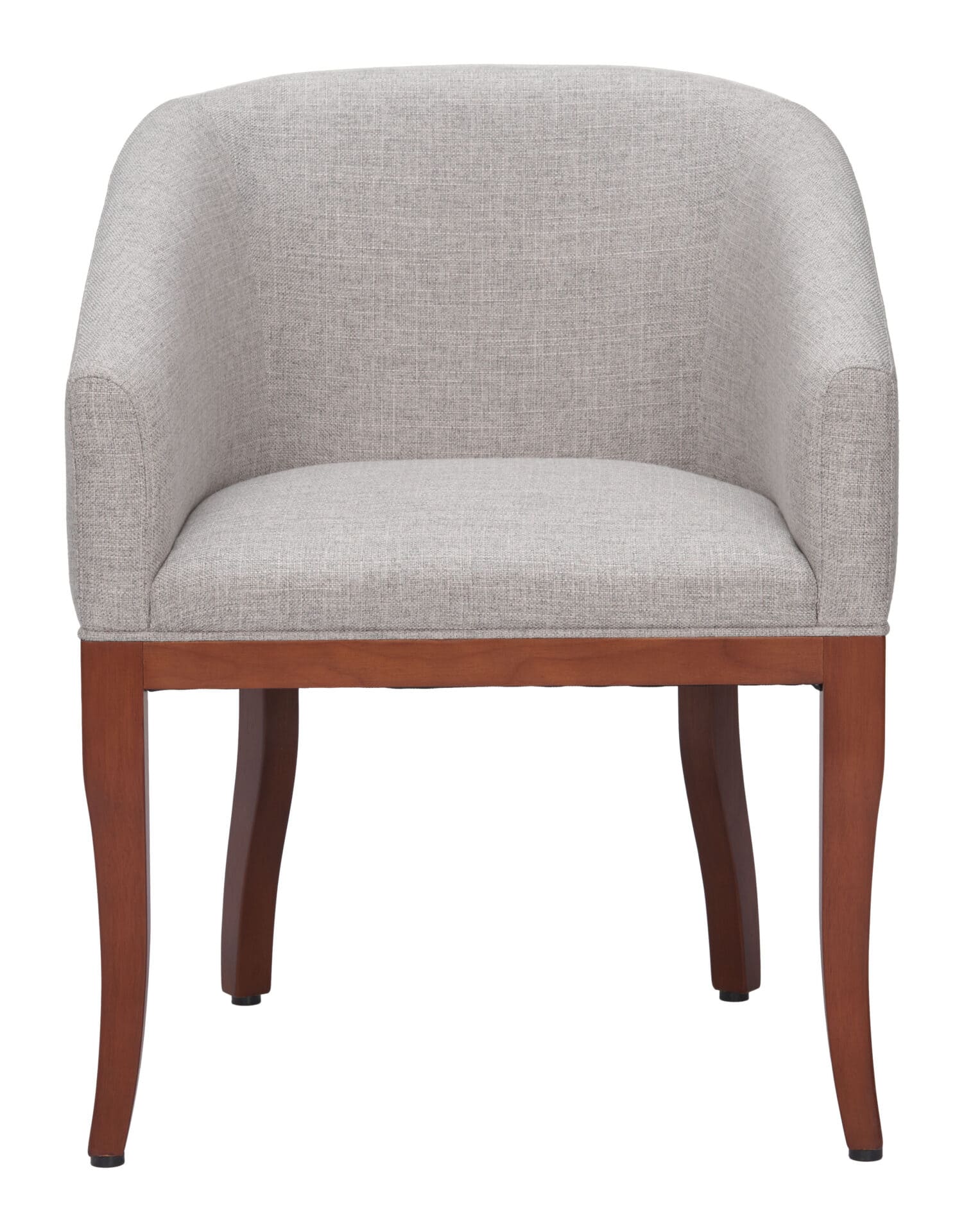 Gray Modern Dining Chair with Wood Frame and Water-Resistant Fabric 3 Gray Modern Dining Chair with Wood Frame and Water-Resistant Fabric - Image 3