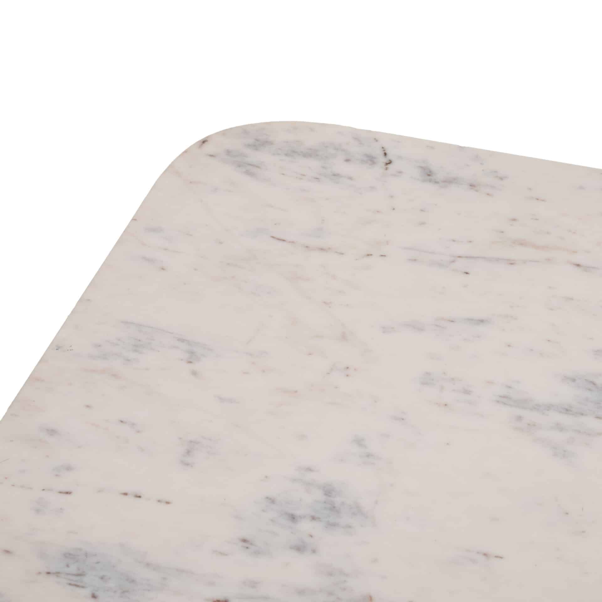 Natural Mango Wood Coffee Table with Marble Top 9 Natural Mango Wood Coffee Table with Marble Top - Image 9