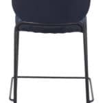 Velvet Upholstered Counter Stool with Footrest in Blue (Set of 2) 11 Velvet Upholstered Counter Stool with Footrest in Blue (Set of 2)