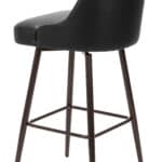 Modern Swivel Barstool with Faux Leather and Bronze Finish 15 Modern Swivel Barstool with Faux Leather and Bronze Finish