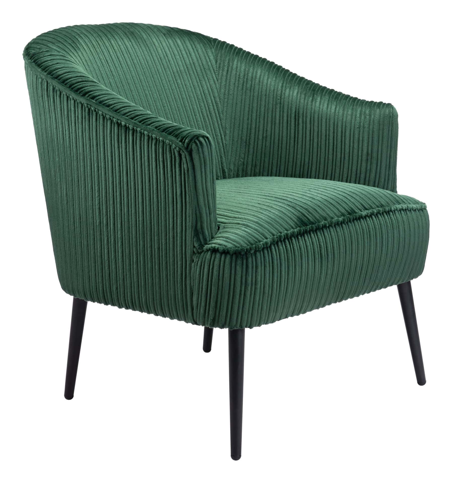 Boho Chic Green Accent Chair with Tufted Upholstery and Wood Legs 7 Boho Chic Green Accent Chair with Tufted Upholstery and Wood Legs - Image 7