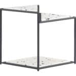 Multicolor Nesting Side Tables with Steel Legs (Set of 3) 9 Multicolor Nesting Side Tables with Steel Legs (Set of 3)