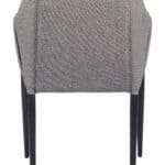 Slate Gray Dining Chairs - Steel Frame, Vinyl Upholstery (Set of 2) 10 Slate Gray Dining Chairs - Steel Frame, Vinyl Upholstery (Set of 2)