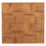 Natural Finish Faux Wood Metal Square Side Table 11 Natural Finish Faux Wood Metal Square Side Table