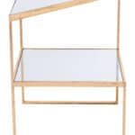 Gold Metal and Mirror Side Table with Bold Modern Design 15 Gold Metal and Mirror Side Table with Bold Modern Design