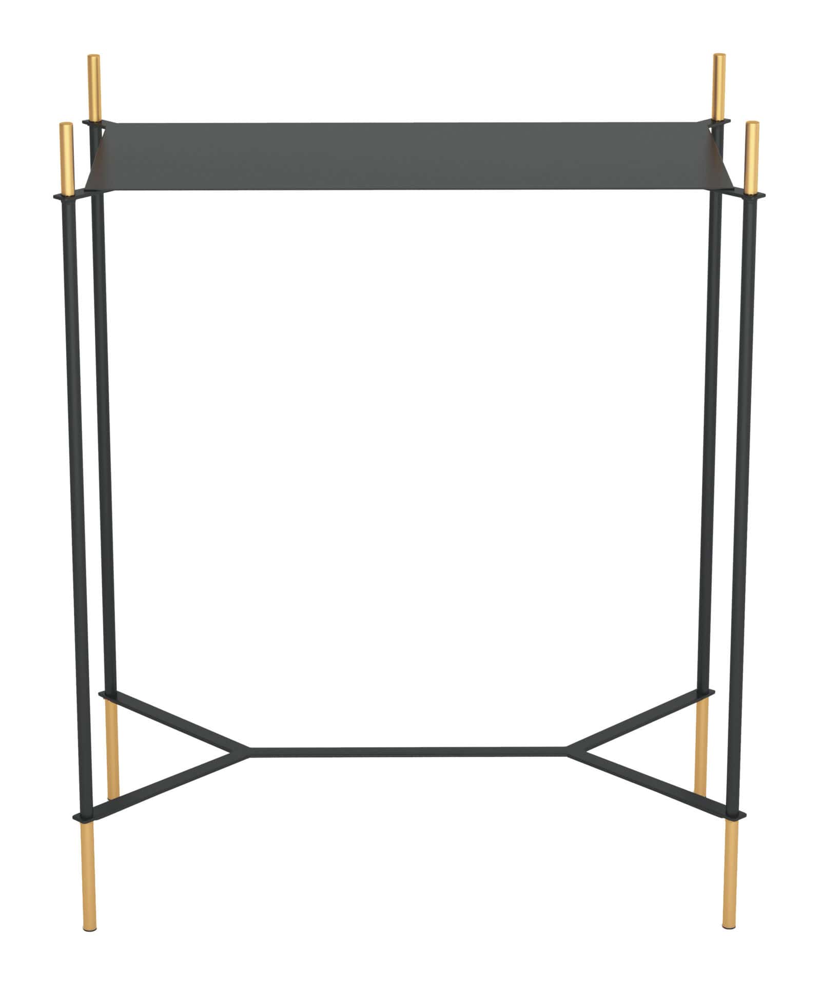 Black and Gold Side Table with Storage and Modern Design 4 Black and Gold Side Table with Storage and Modern Design - Image 4