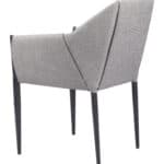 Slate Gray Dining Chairs - Steel Frame, Vinyl Upholstery (Set of 2) 11 Slate Gray Dining Chairs - Steel Frame, Vinyl Upholstery (Set of 2)