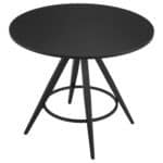 Mid-Century Modern Round Dining Table with Industrial Design Elements 14 Mid-Century Modern Round Dining Table with Industrial Design Elements