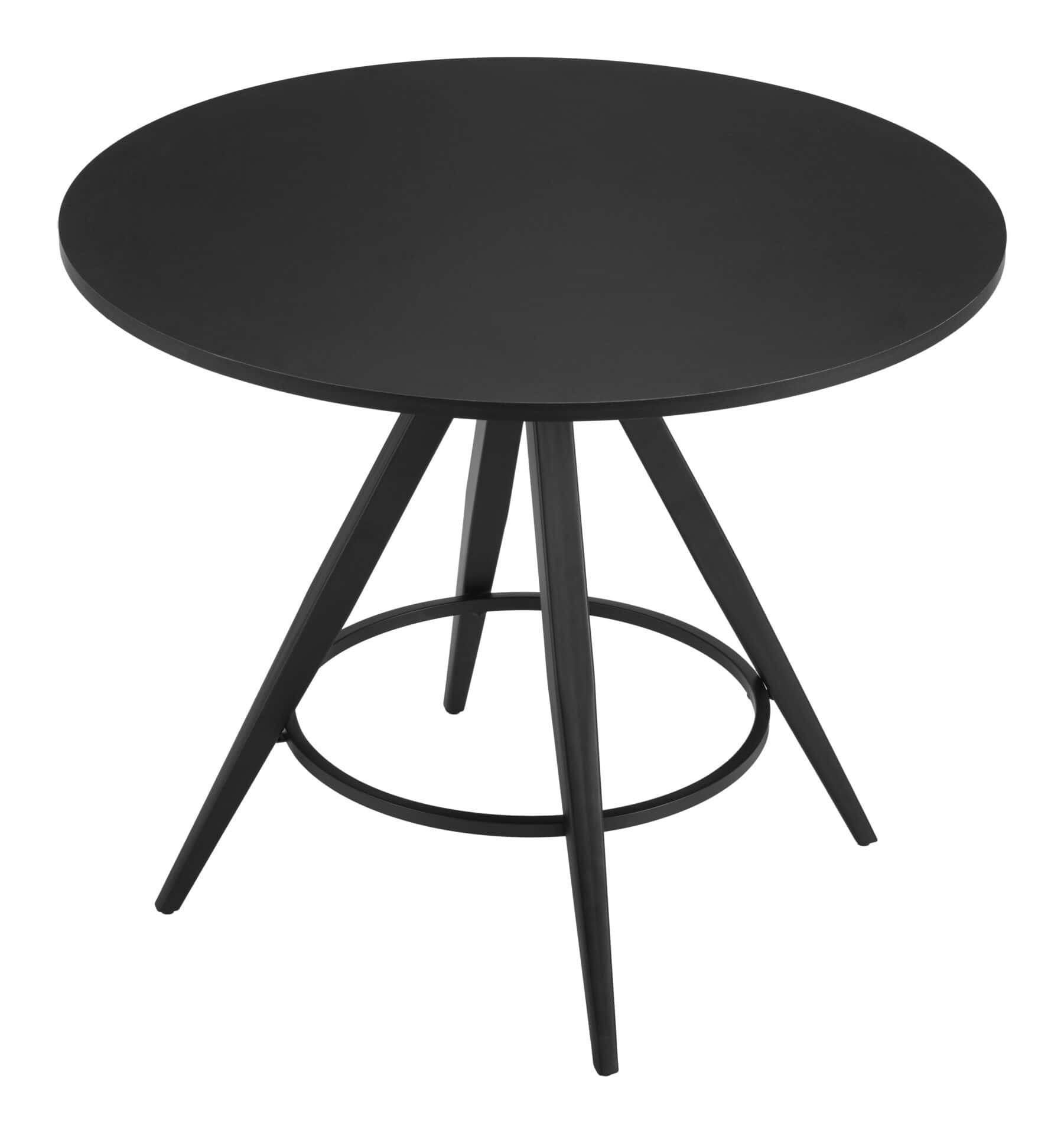 Mid-Century Modern Round Dining Table with Industrial Design Elements 6 Mid-Century Modern Round Dining Table with Industrial Design Elements - Image 6