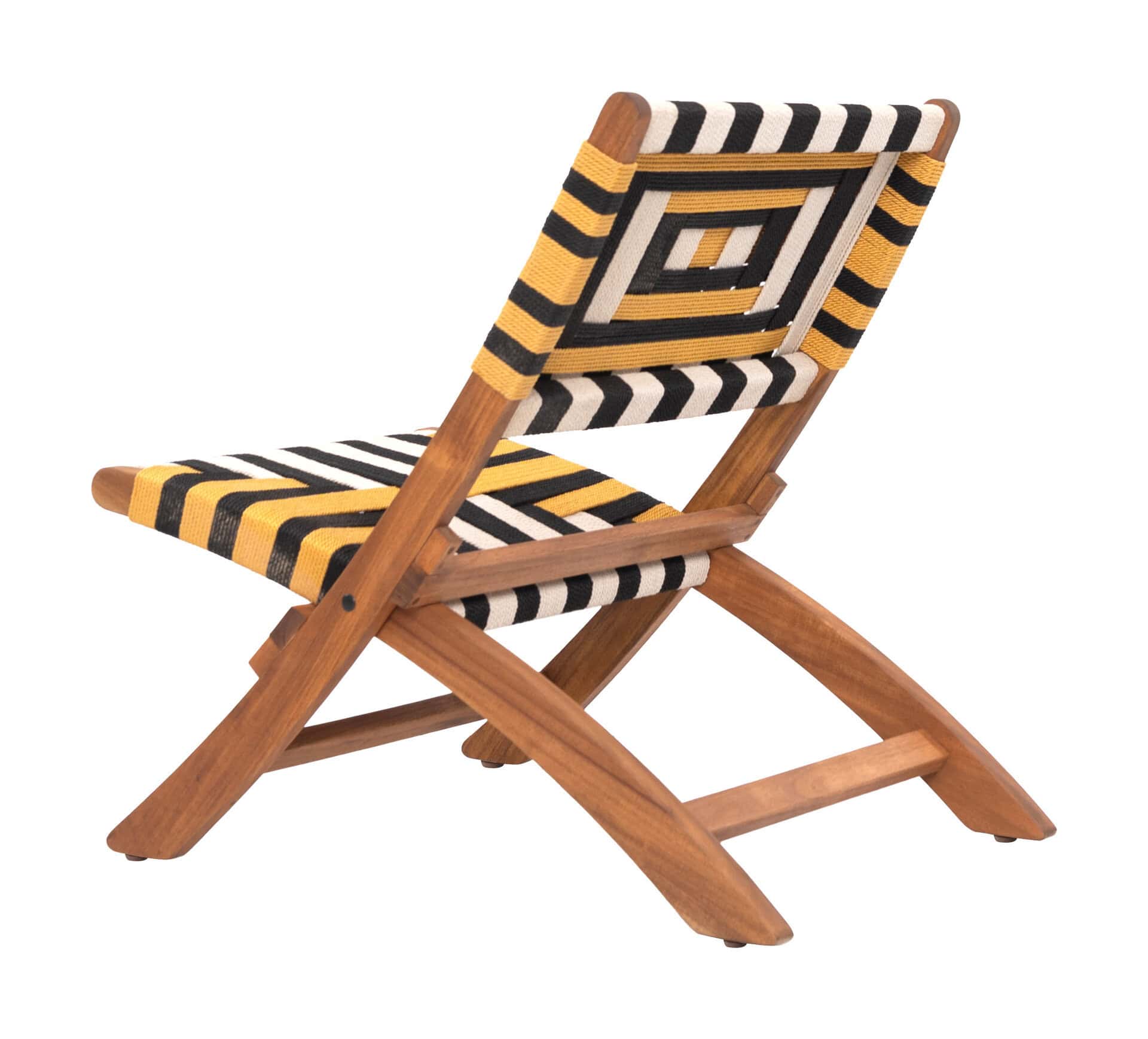 Multicolor Acacia Wood Outdoor Lounge Chair With Weather-Resistant Weave 18 Multicolor Acacia Wood Outdoor Lounge Chair With Weather-Resistant Weave
