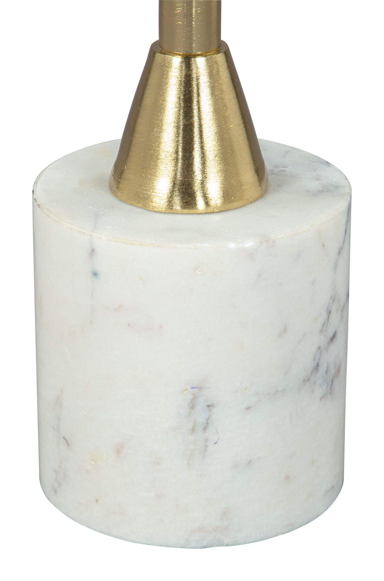 Modern Glam Side Table with Resin Top and Marble Base 6 Modern Glam Side Table with Resin Top and Marble Base - Image 6