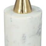 Modern Glam Side Table with Resin Top and Marble Base 15 Modern Glam Side Table with Resin Top and Marble Base
