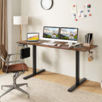 Adjustable Electric Standing Desk with Memory Settings and Hooks 22 Adjustable Electric Standing Desk with Memory Settings and Hooks