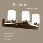 Modern Satin Nickel Wall Sconce with Frosted Glass Shades (3 Bulbs) 14 Modern Satin Nickel Wall Sconce with Frosted Glass Shades (3 Bulbs)