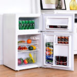 Compact 3.2 Cu Ft Stainless Steel Refrigerator with Freezer