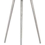 Boho-Chic Cast Aluminum End Table with Round Top and Rubber Feet 12 Boho-Chic Cast Aluminum End Table with Round Top and Rubber Feet