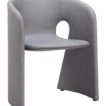 Slate Gray Dining Chair with Steel Frame and Vinyl Upholstery 13 Slate Gray Dining Chair with Steel Frame and Vinyl Upholstery