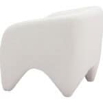 Modern White Shearling Accent Chair with Armrest Support 14 Modern White Shearling Accent Chair with Armrest Support