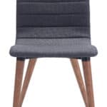 Mid-Century Modern Gray Dining Chair with Walnut Wood Legs (Set of 2) 11 Mid-Century Modern Gray Dining Chair with Walnut Wood Legs (Set of 2)