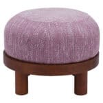 Purple Ottoman with Wood Frame and Soft Cushion 10 Purple Ottoman with Wood Frame and Soft Cushion