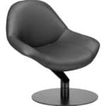 Swivel Black Accent Chair with Faux Leather and Steel Base 8 Swivel Black Accent Chair with Faux Leather and Steel Base