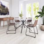 Vintage Espresso Faux Leather Dining Chair with Metal Base (Set of 2) 11 Vintage Espresso Faux Leather Dining Chair with Metal Base (Set of 2)